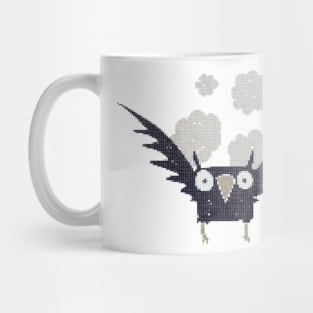 Pixel spooky bird Mug